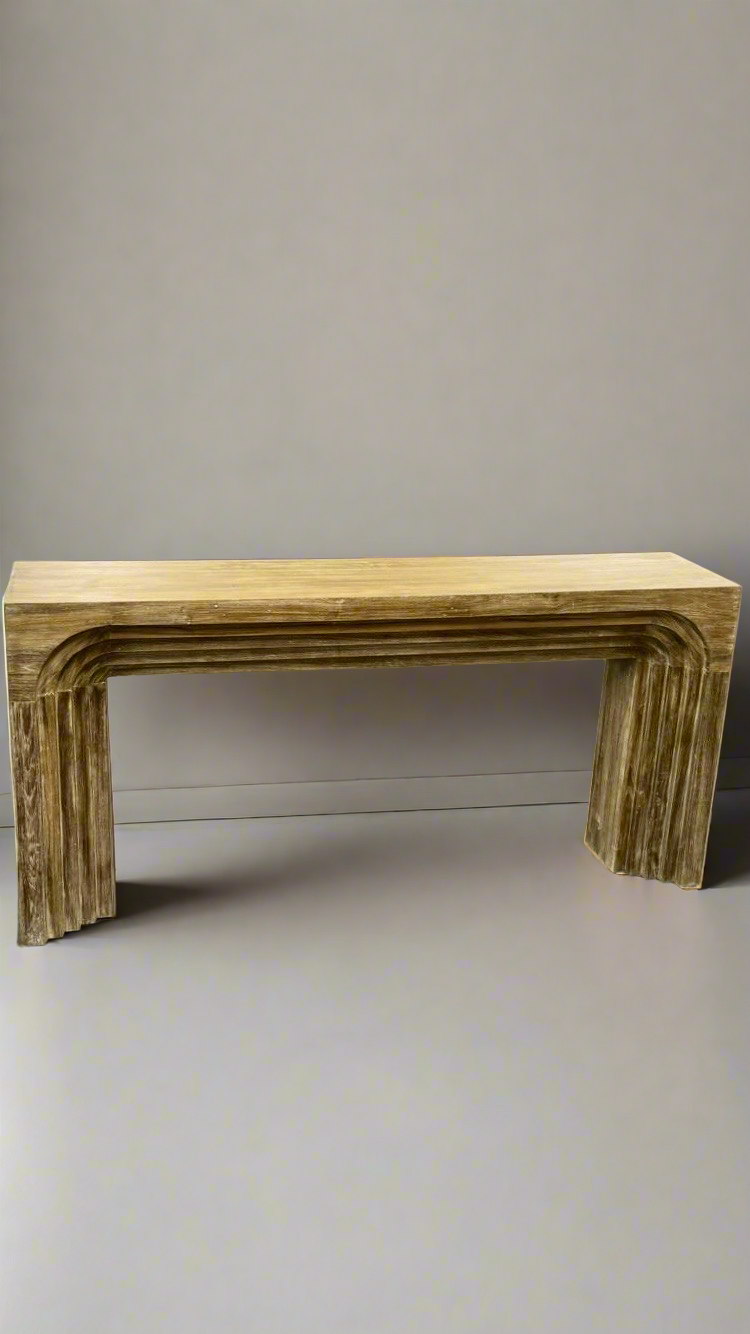 Boho Solid Teak Wood Console