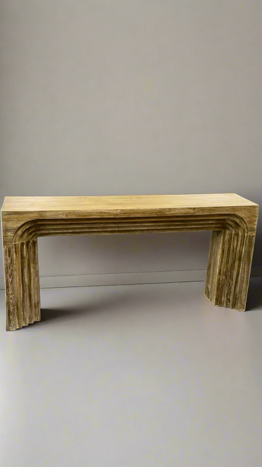 Boho Solid Teak Wood Console