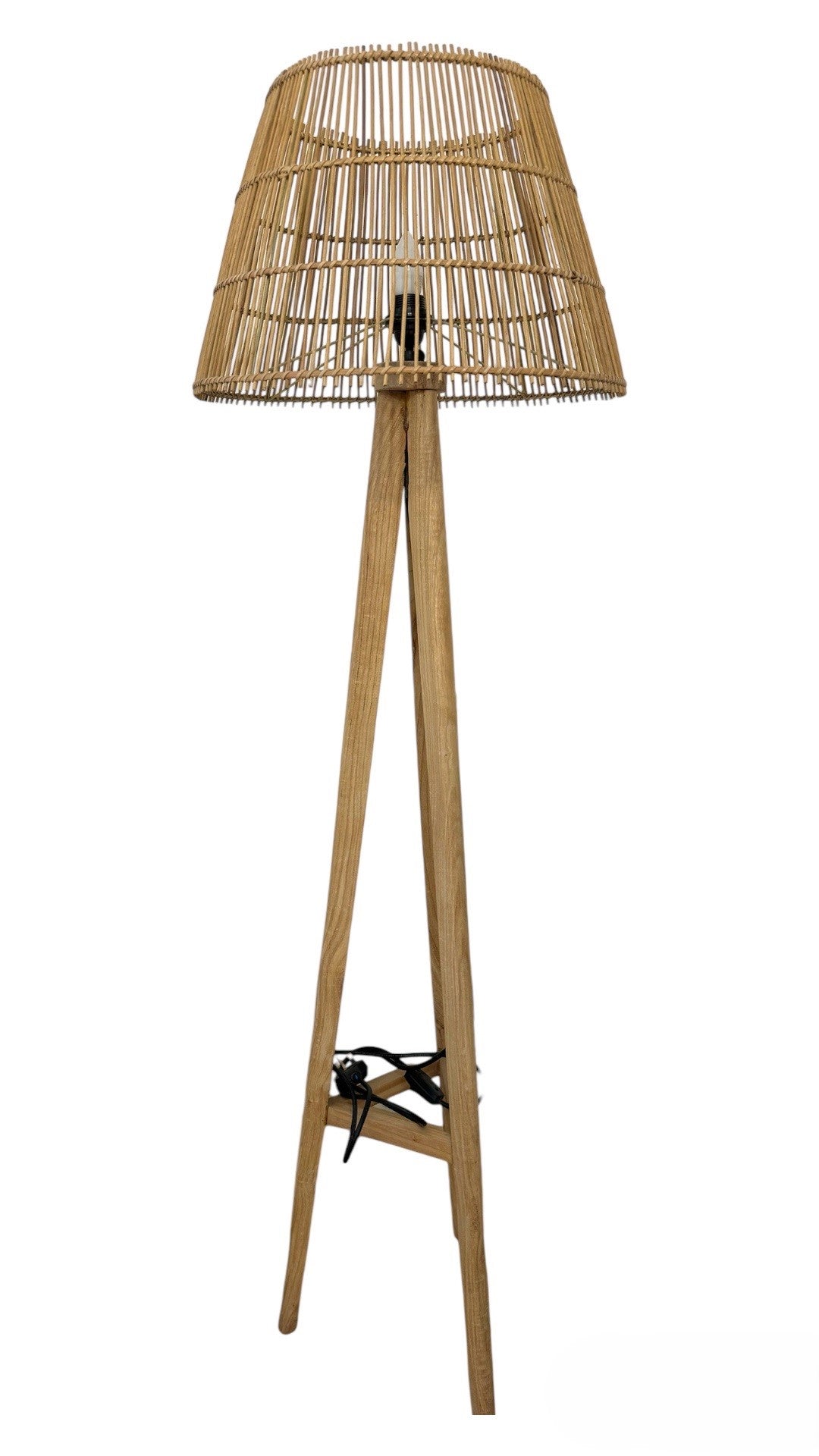 Lumina Rattan Tripod Standing Lamp